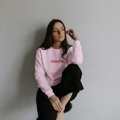 Vengeful - Women's embroiderd garment-dyed sweatshirt