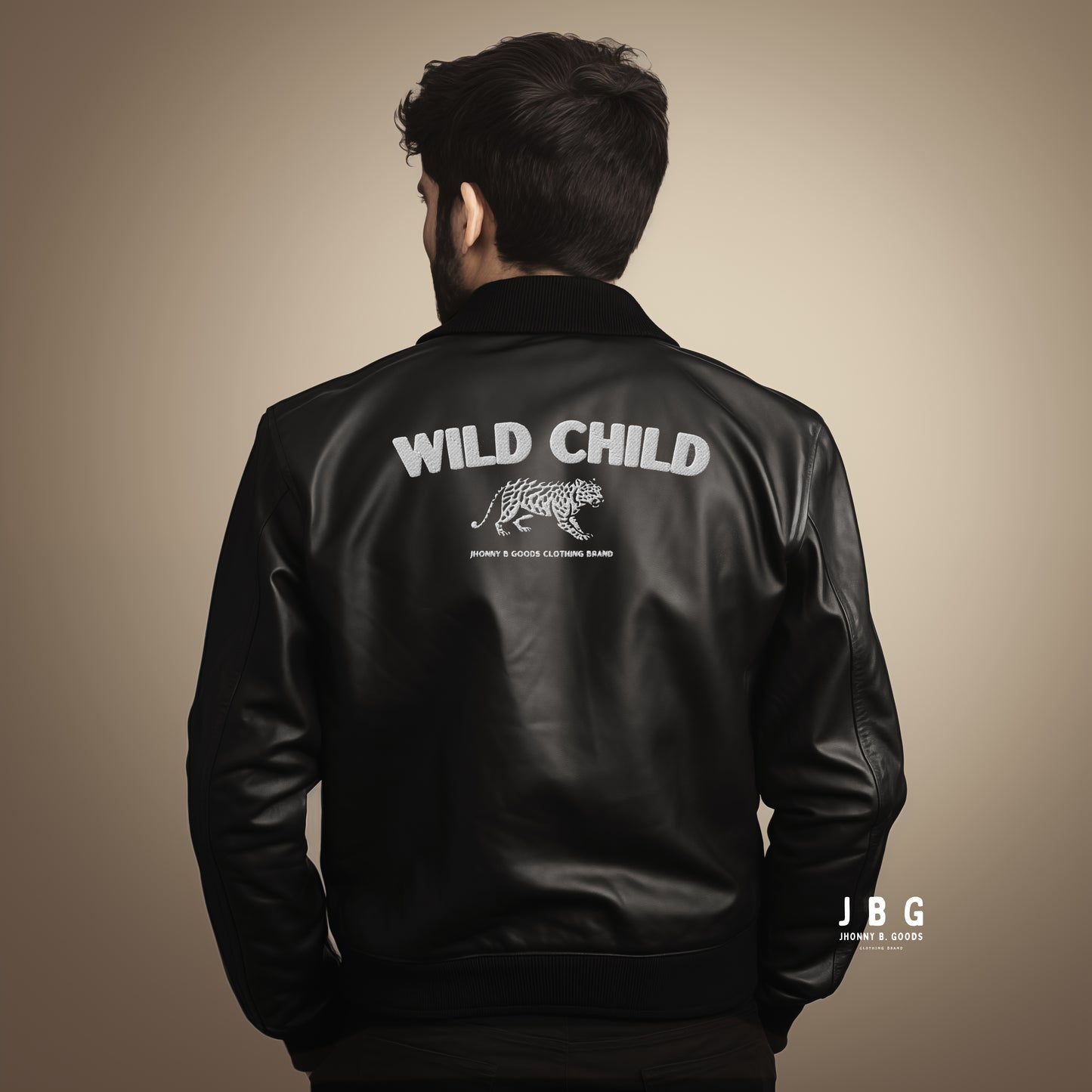 Wild Child Leather Bomber Jacket