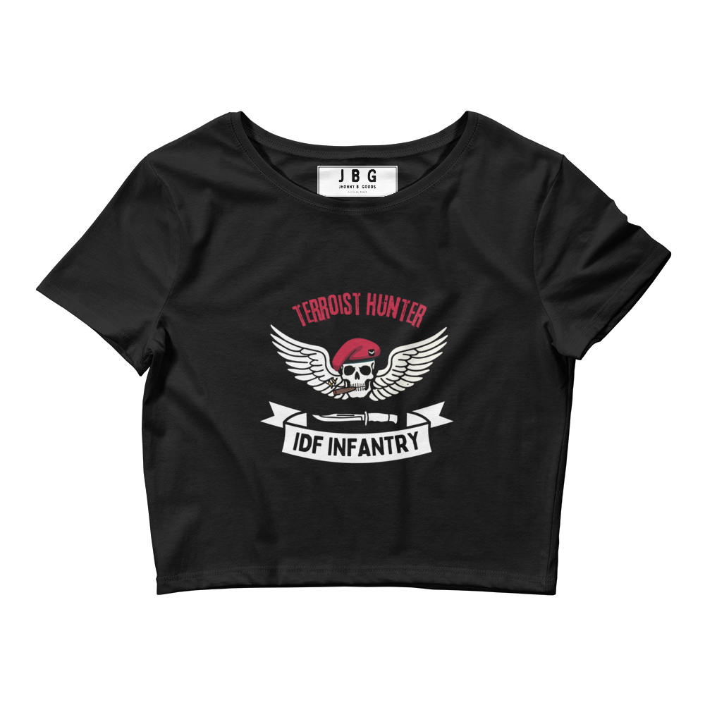 IDF Terrorist Hunters Women’s Crop Tee