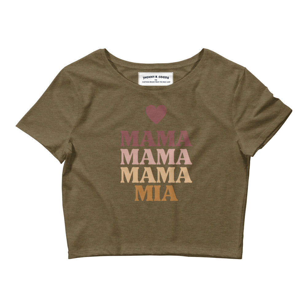 Mama Mama Mama Mia Women’s Crop Tee