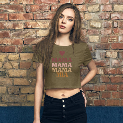 Mama Mama Mama Mia Women’s Crop Tee