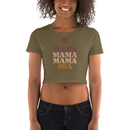 Mama Mama Mama Mia Women’s Crop Tee