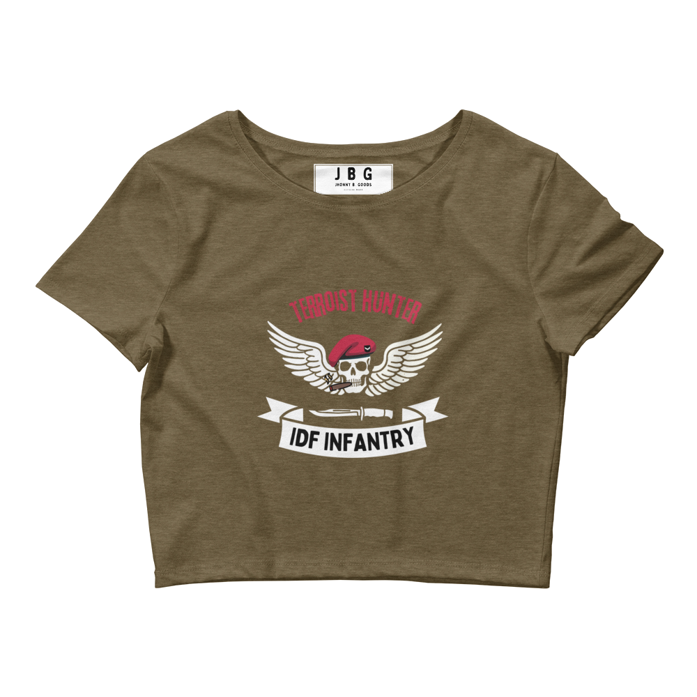 IDF Terrorist Hunters Women’s Crop Tee