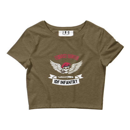 IDF Terrorist Hunters Women’s Crop Tee