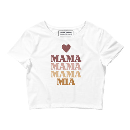 Mama Mama Mama Mia Women’s Crop Tee