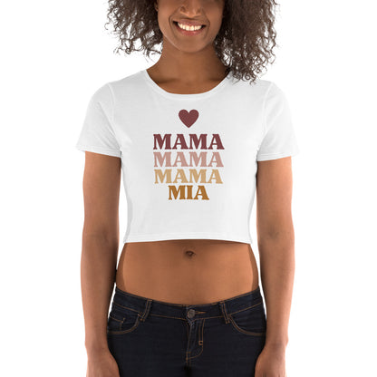 Mama Mama Mama Mia Women’s Crop Tee