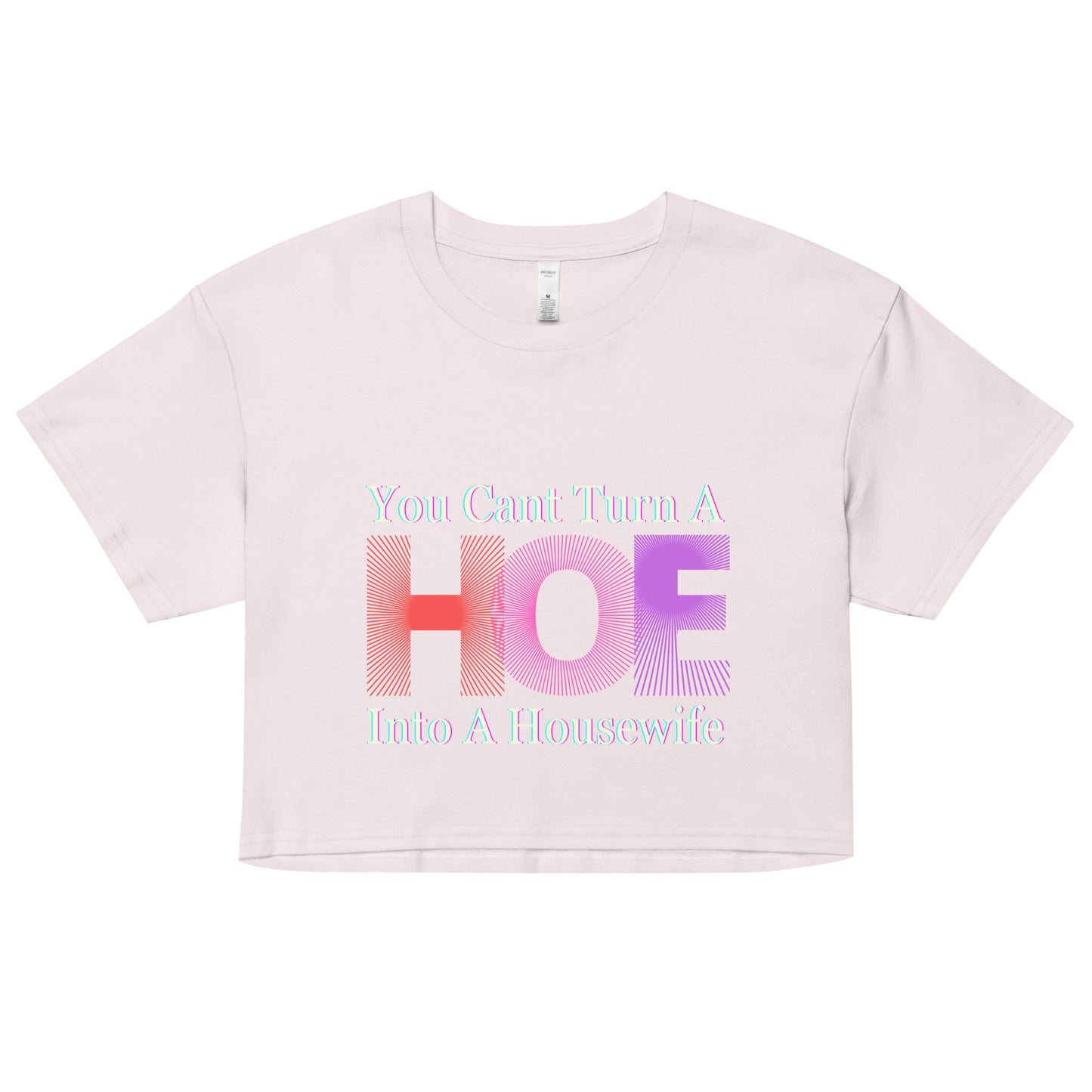 You Cant Turn a Hoe Into A Housewife Women’s crop top