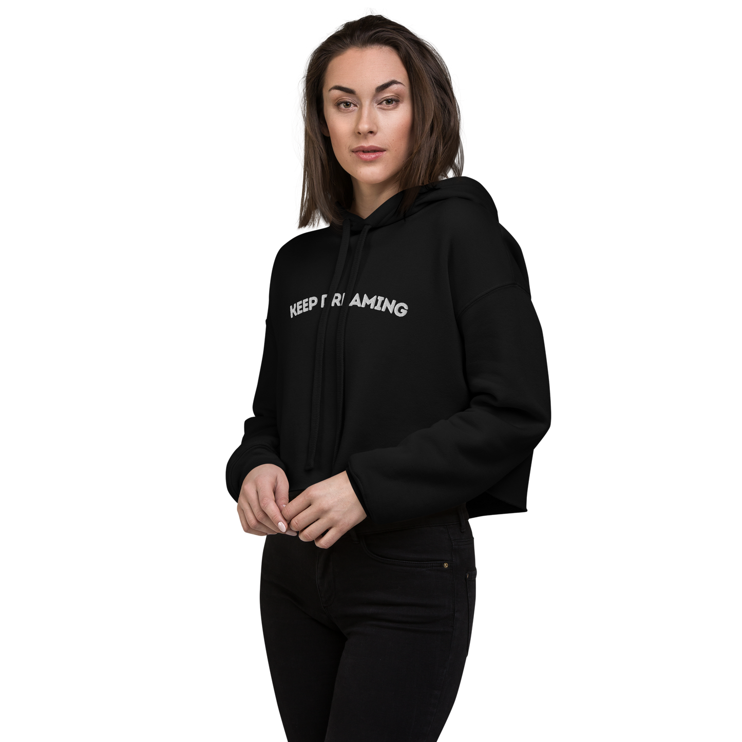 Keep Dreaming Crop Hoodie