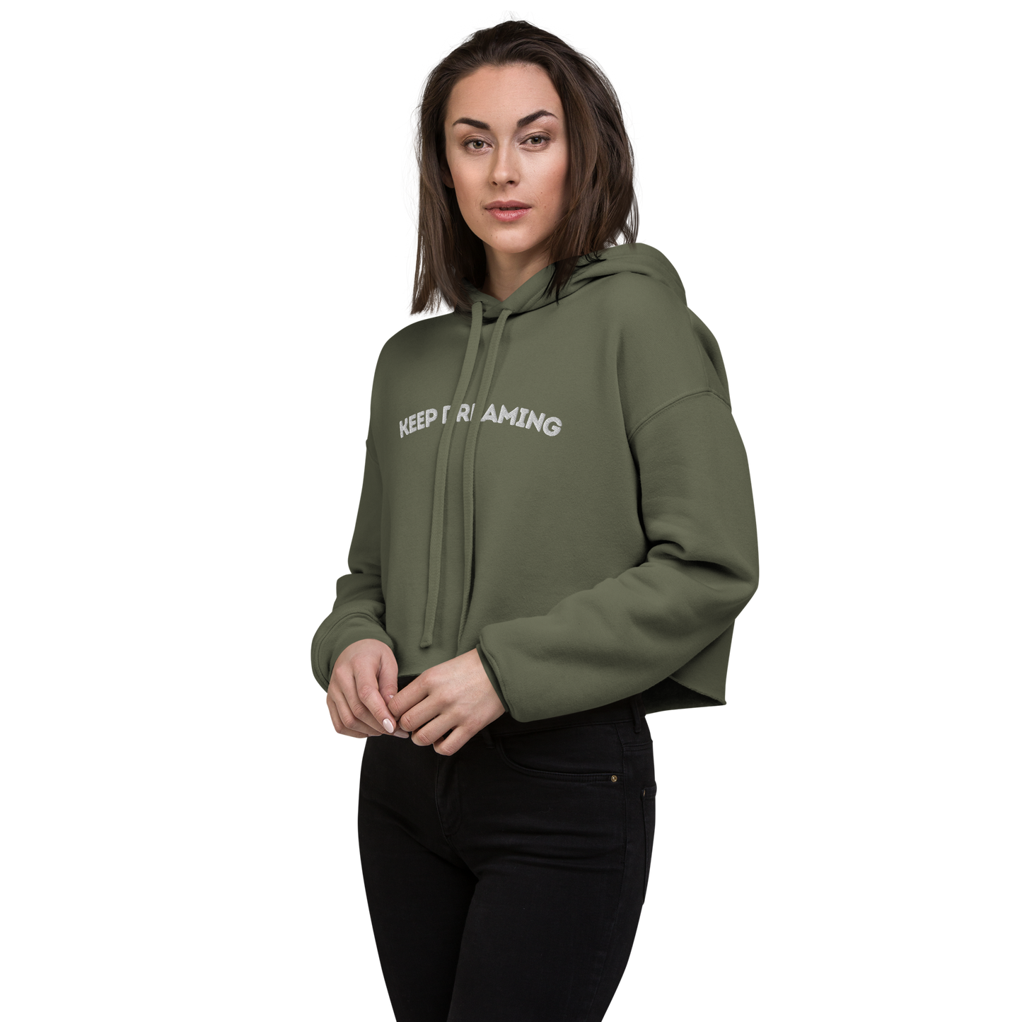 Keep Dreaming Crop Hoodie