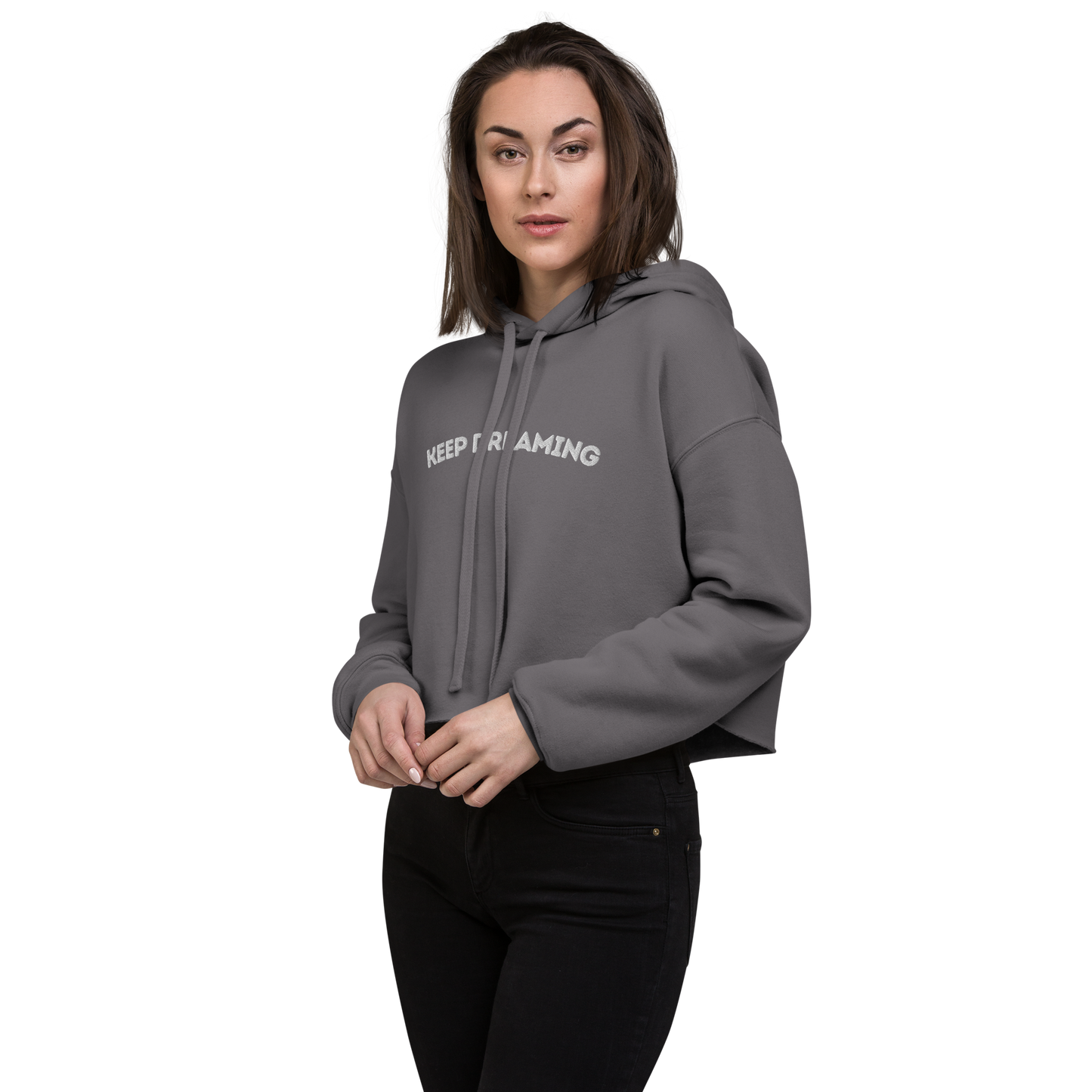 Keep Dreaming Crop Hoodie