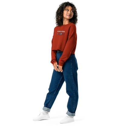 Sweet Campari Crop Sweatshirt