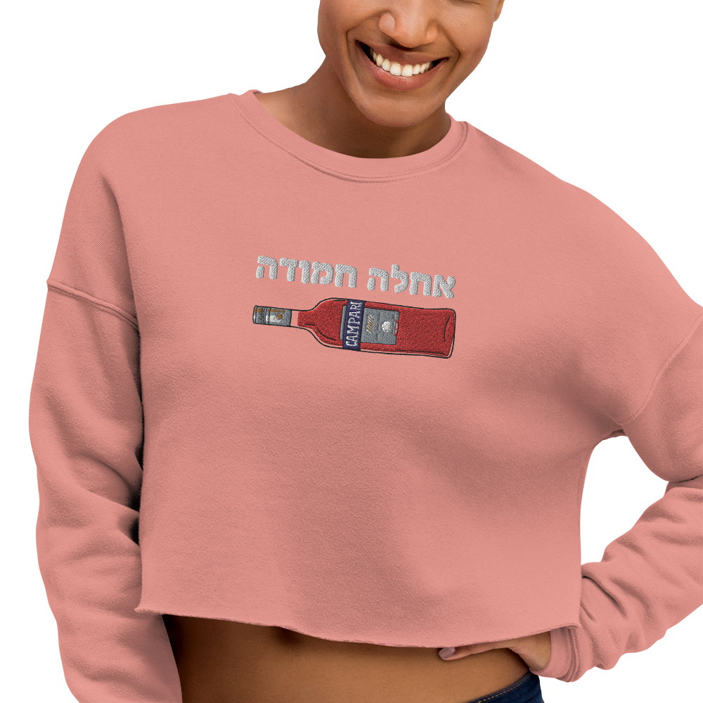 Sweet Campari Crop Sweatshirt