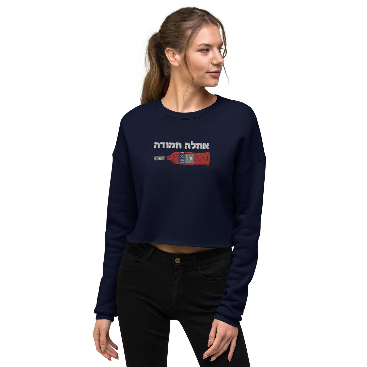 Sweet Campari Crop Sweatshirt