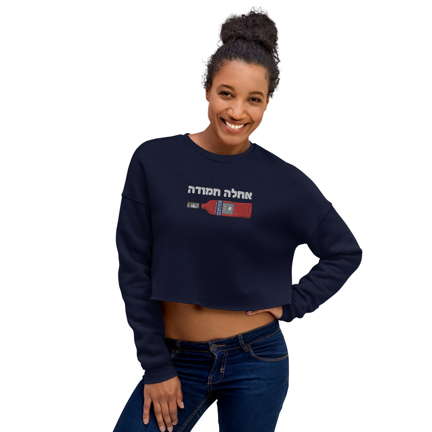 Sweet Campari Crop Sweatshirt