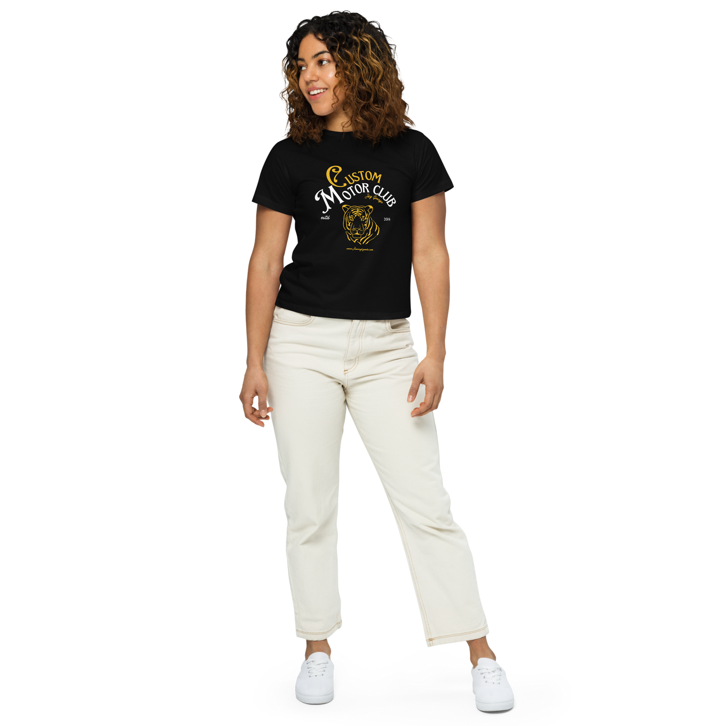 Custom Motor Club Women’s high-waisted t-shirt