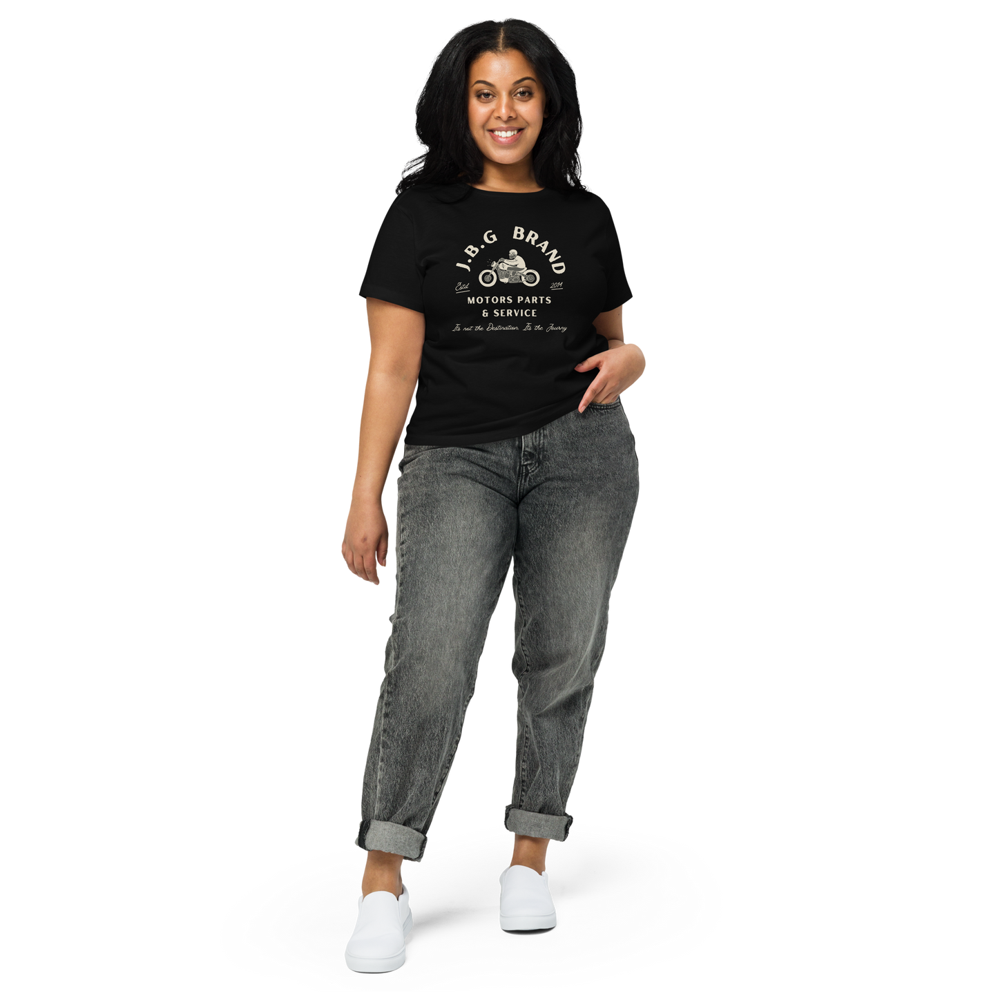 Not The Destination Its The Journey Women’s high-waisted t-shirt