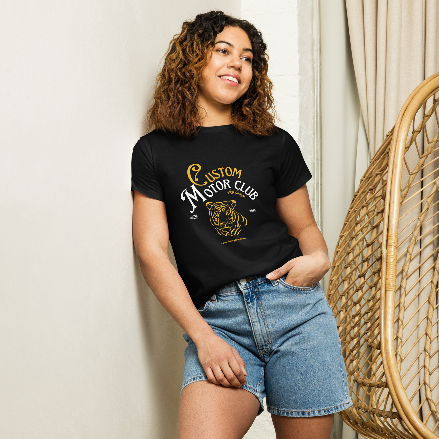 Custom Motor Club Women’s high-waisted t-shirt