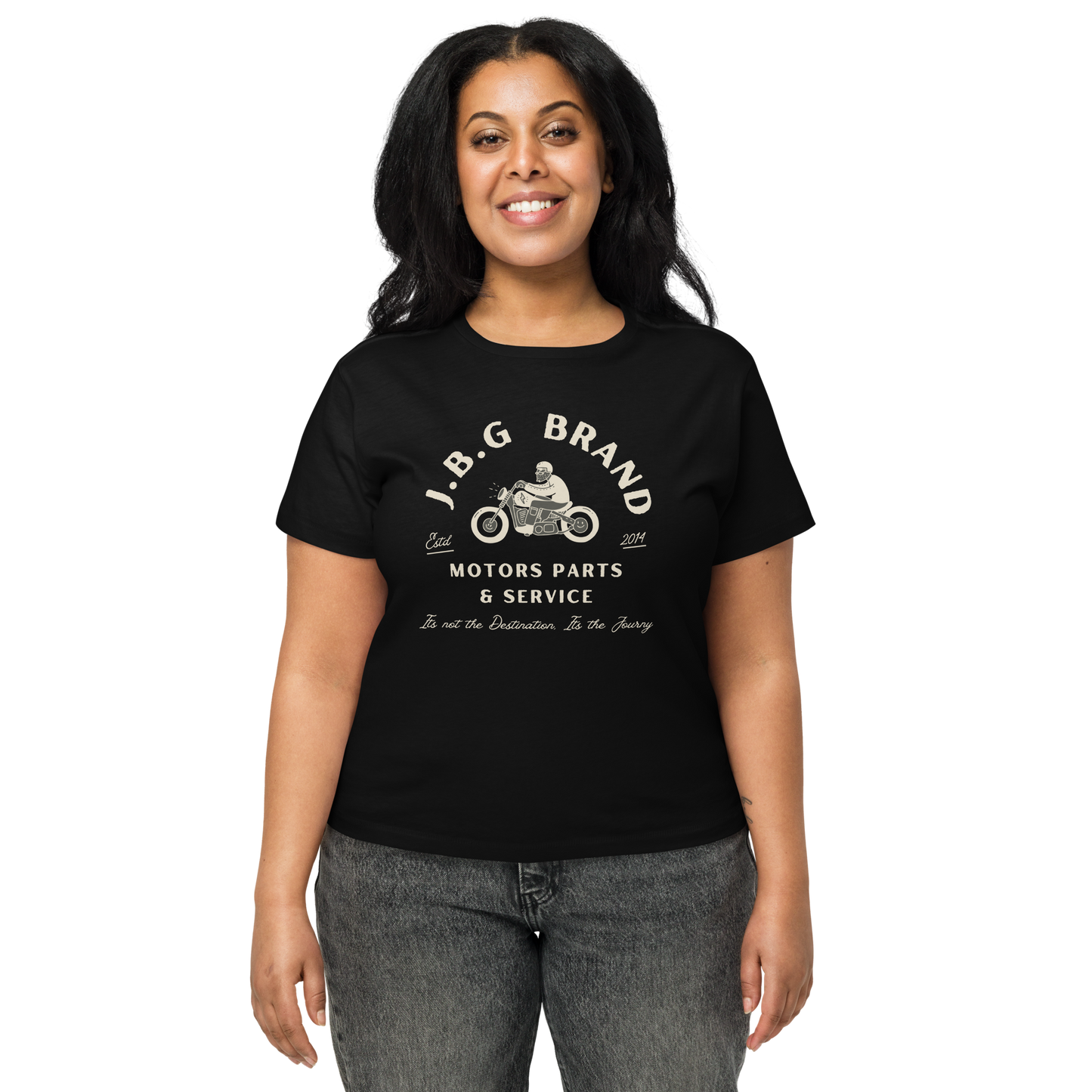 Not The Destination Its The Journey Women’s high-waisted t-shirt