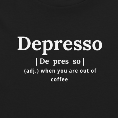 Depresso - Women’s high-waisted t-shirt