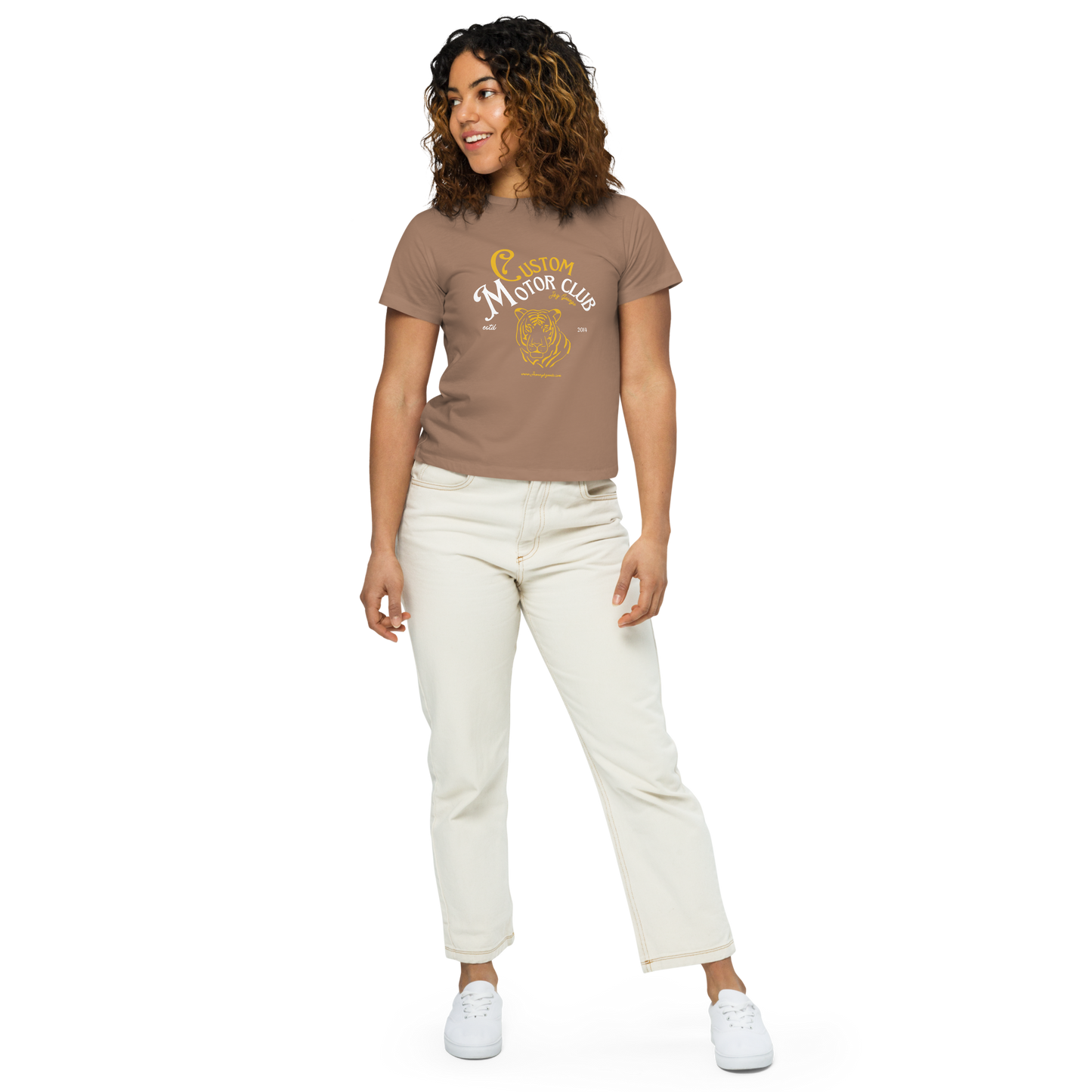 Custom Motor Club Women’s high-waisted t-shirt