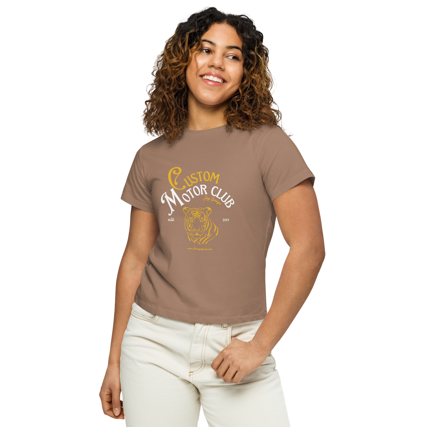 Custom Motor Club Women’s high-waisted t-shirt