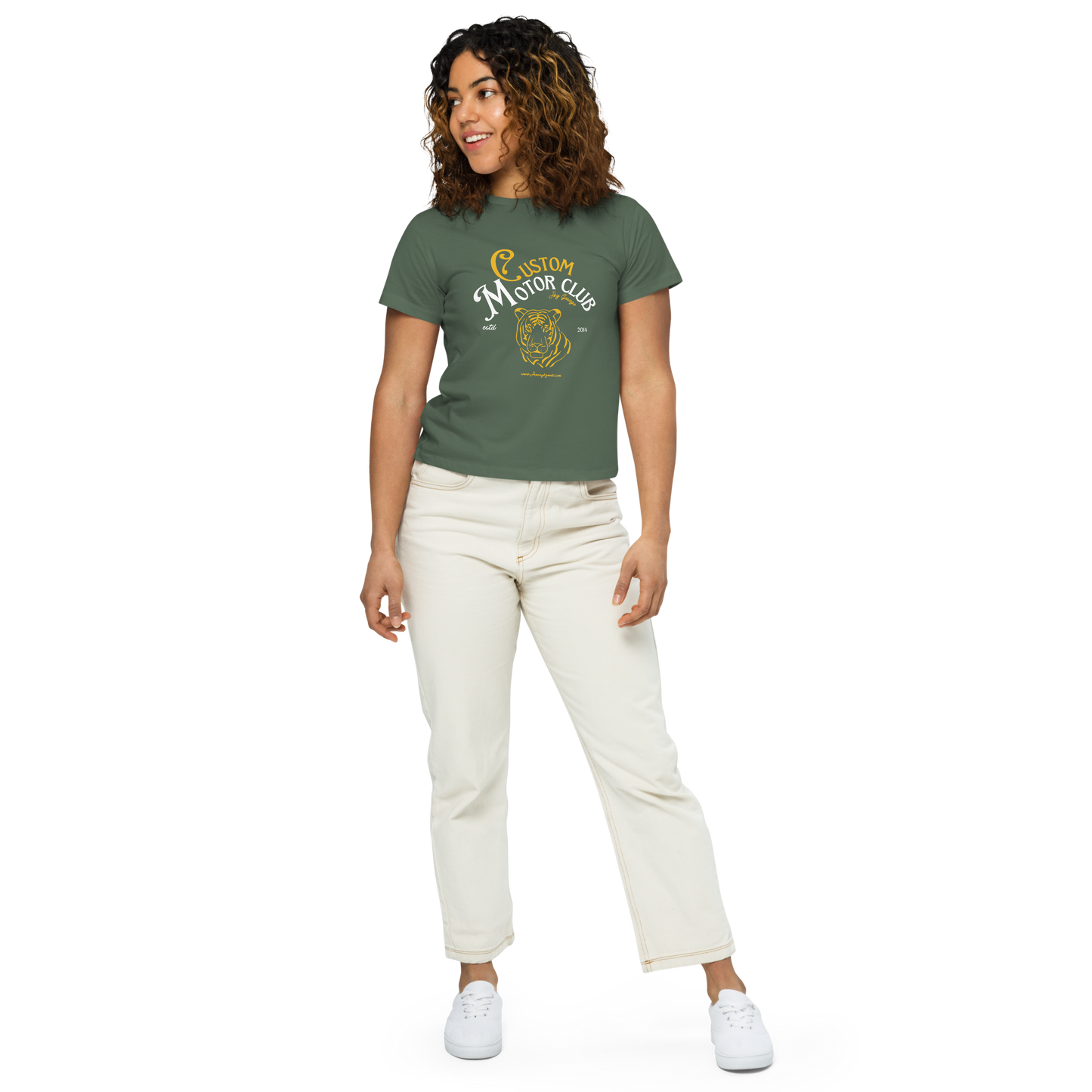 Custom Motor Club Women’s high-waisted t-shirt