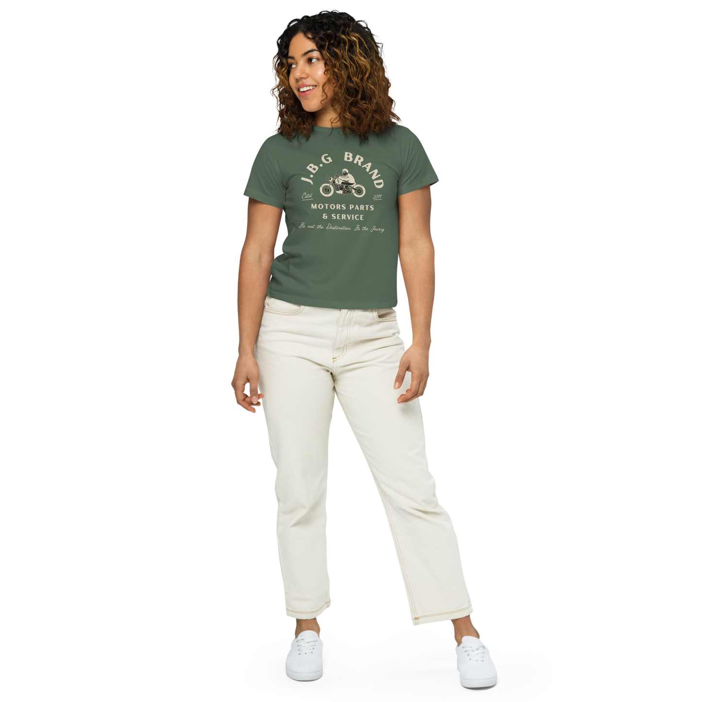 Not The Destination Its The Journey Women’s high-waisted t-shirt