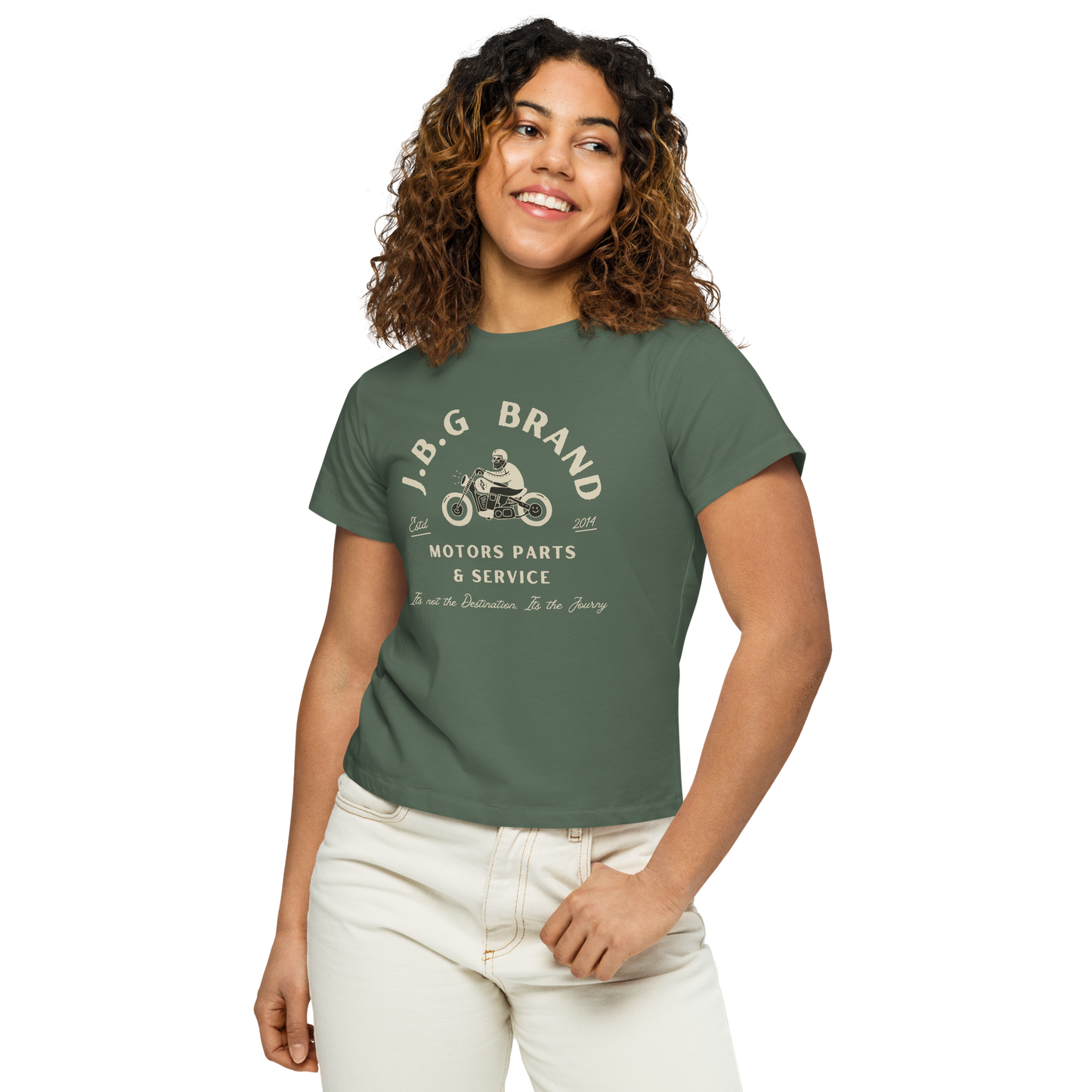 Not The Destination Its The Journey Women’s high-waisted t-shirt