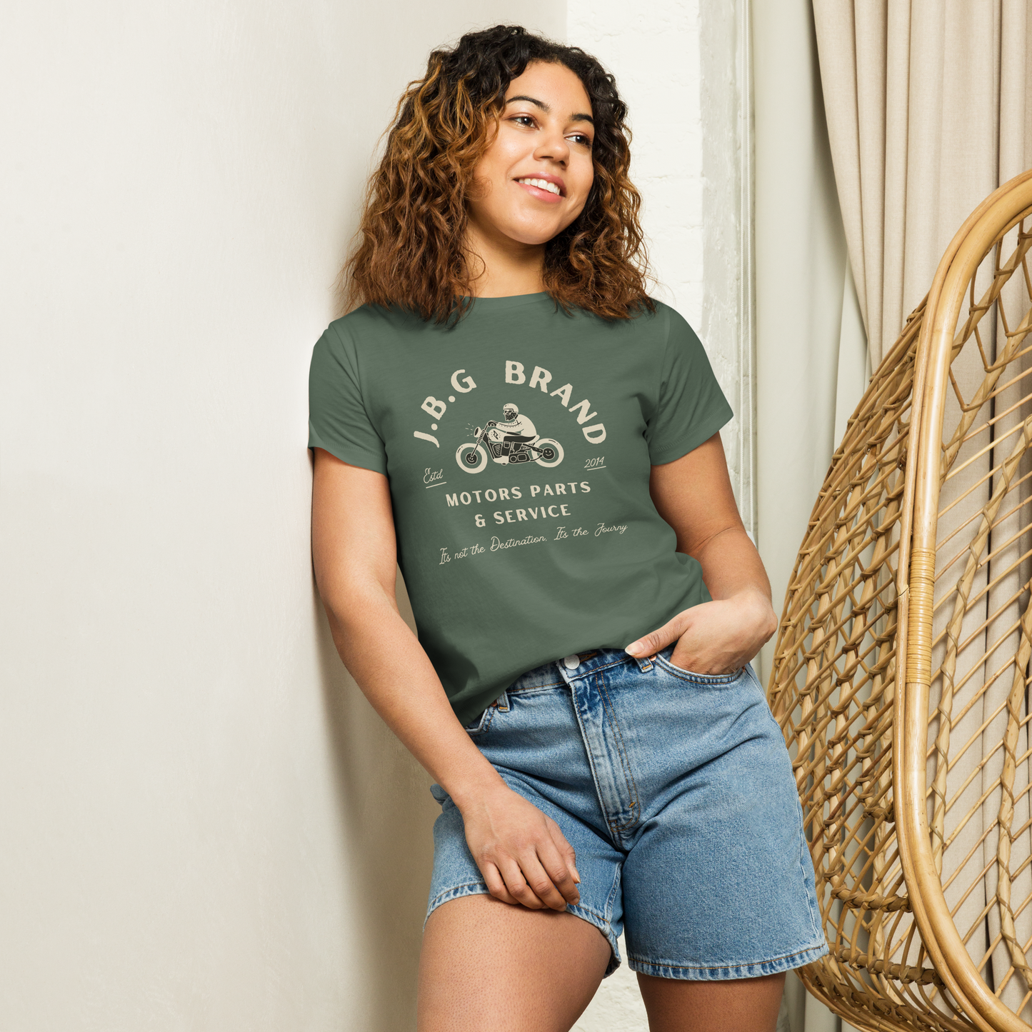 Not The Destination Its The Journey Women’s high-waisted t-shirt