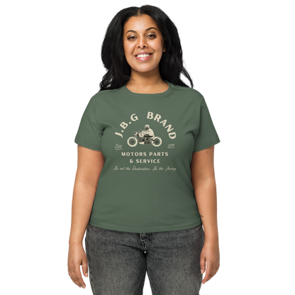 Not The Destination Its The Journey Women’s high-waisted t-shirt