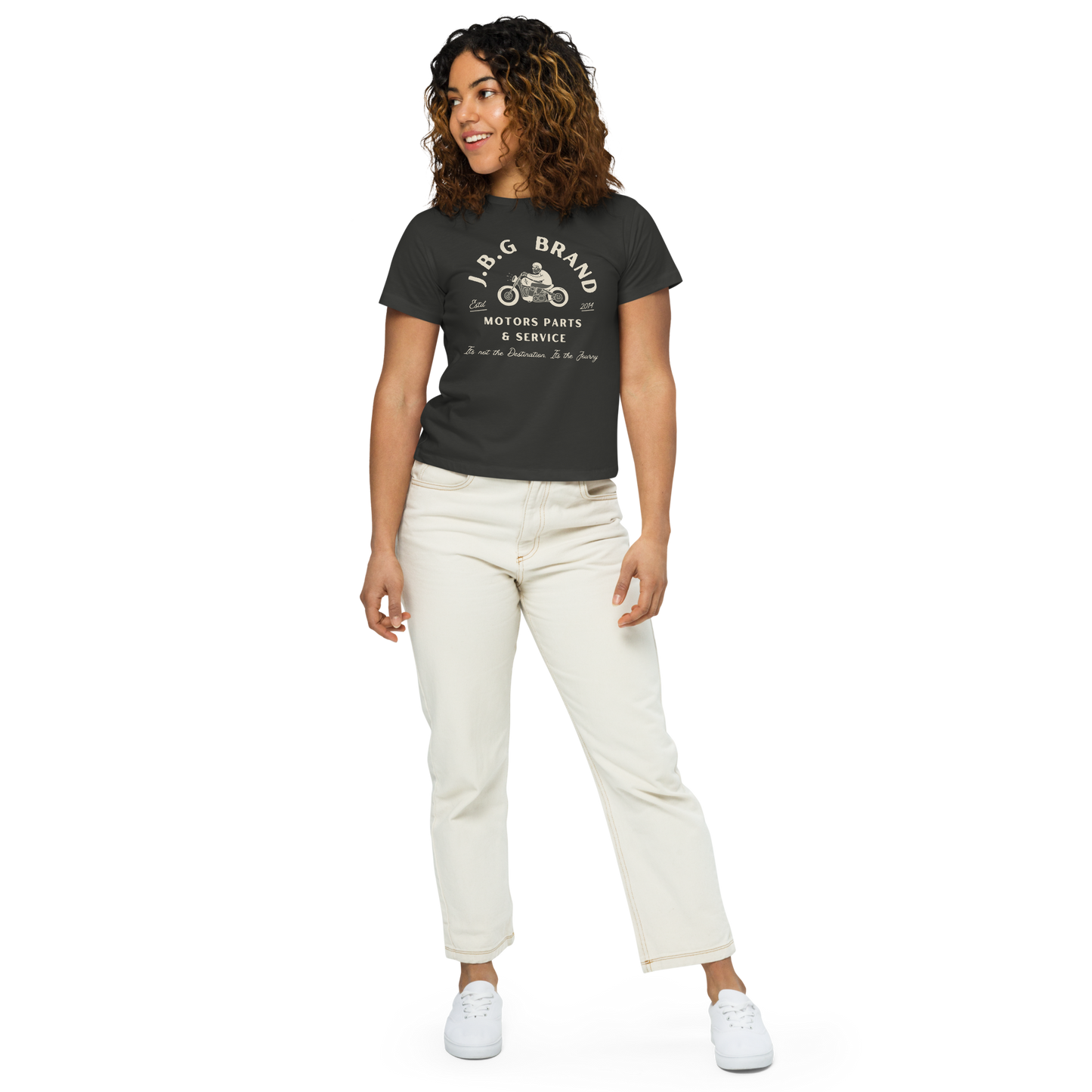 Not The Destination Its The Journey Women’s high-waisted t-shirt