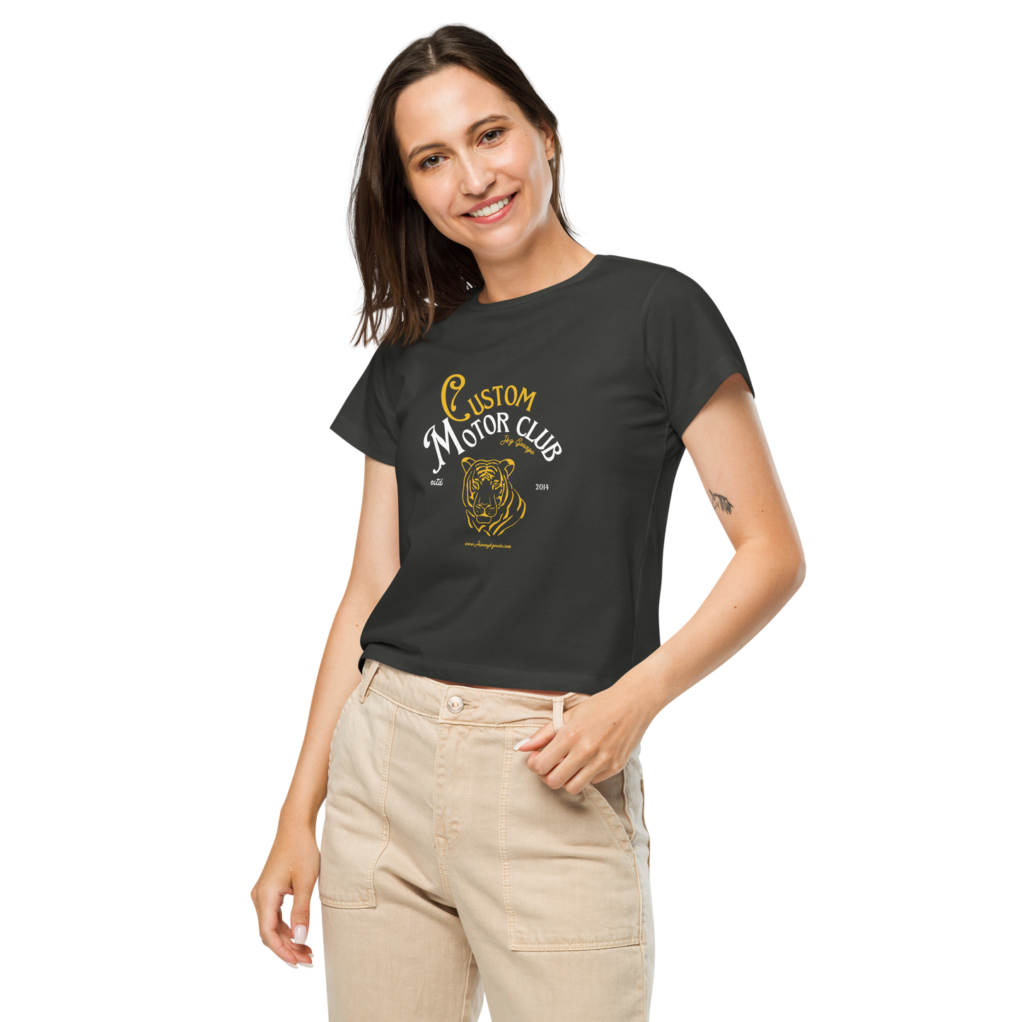 Custom Motor Club Women’s high-waisted t-shirt