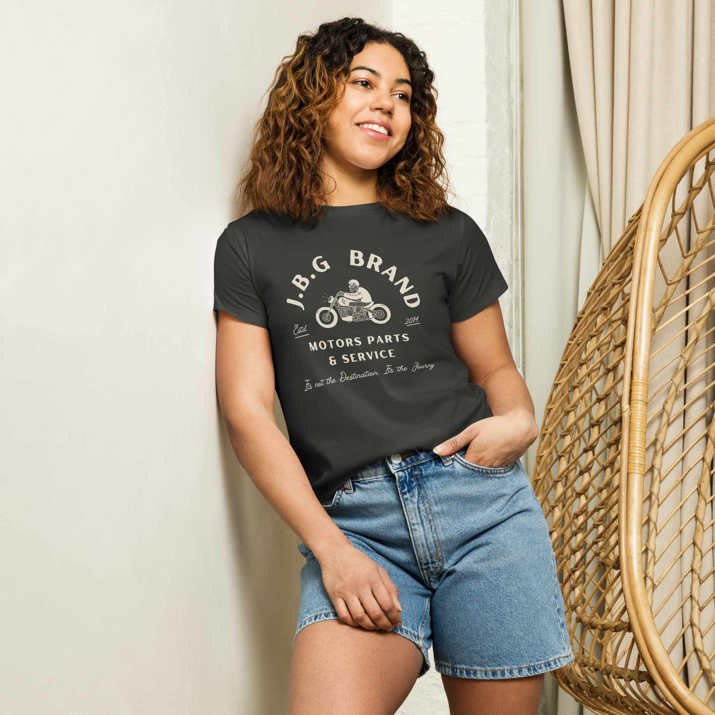 Not The Destination Its The Journey Women’s high-waisted t-shirt