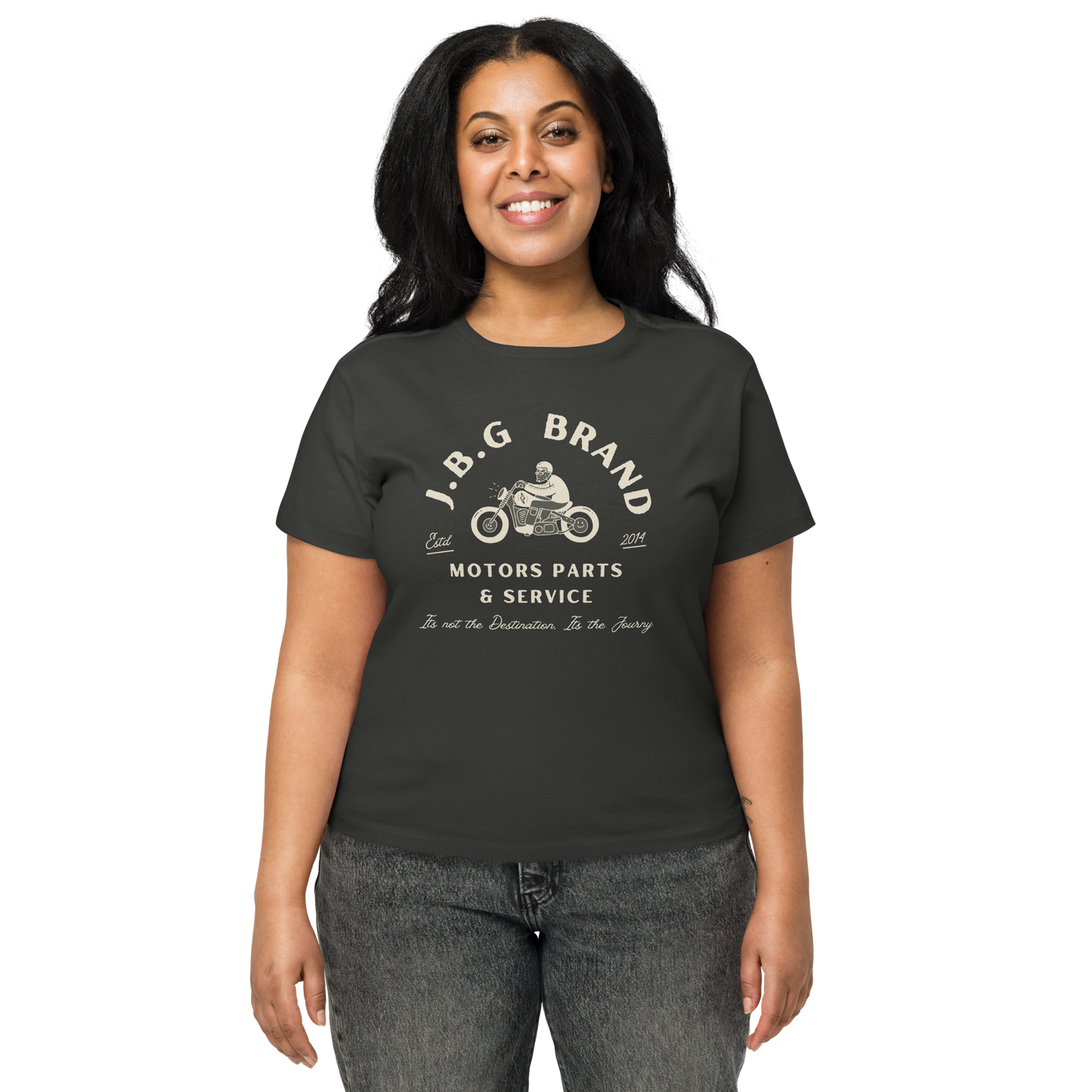 Not The Destination Its The Journey Women’s high-waisted t-shirt