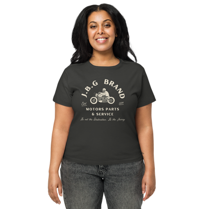 Not The Destination Its The Journey Women’s high-waisted t-shirt