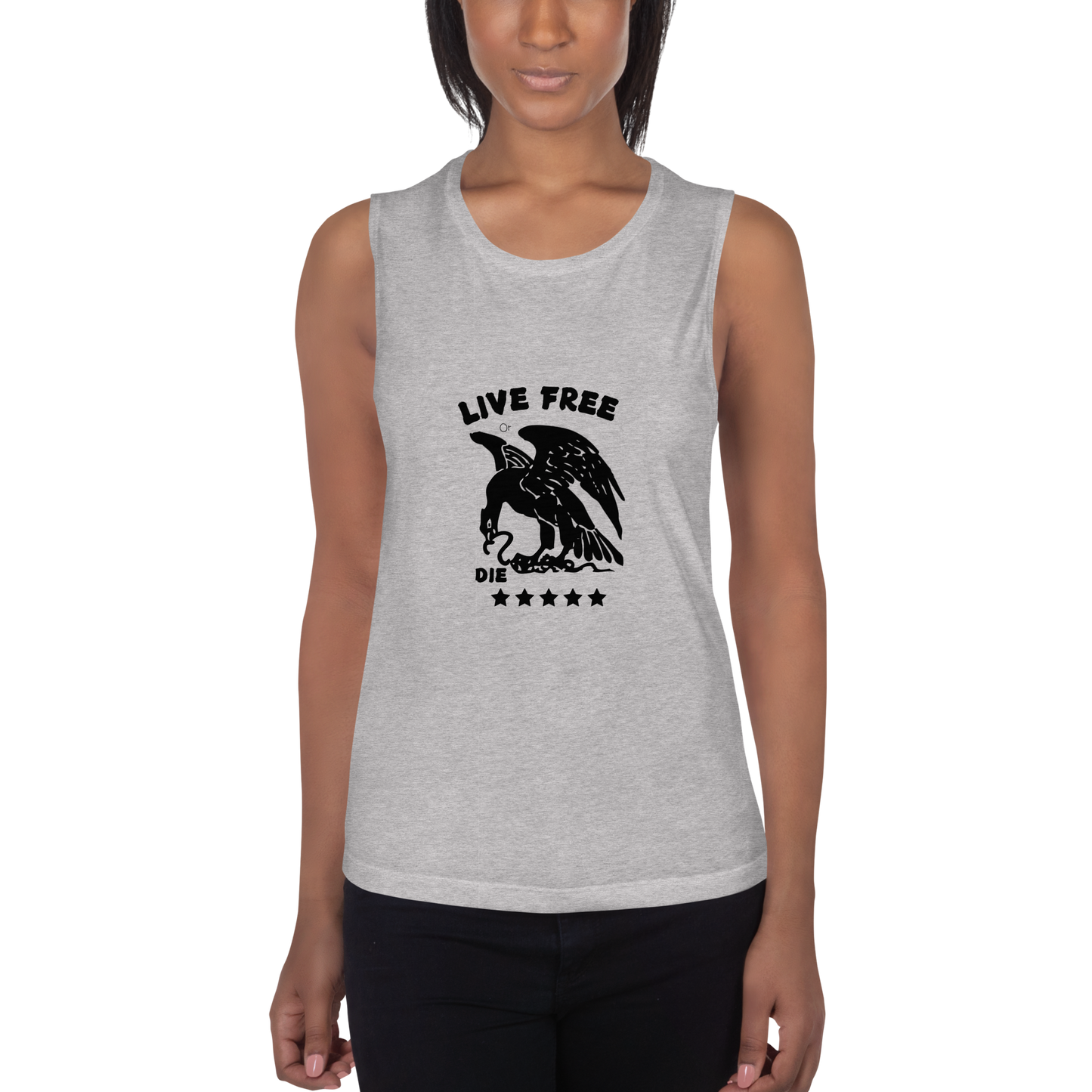 Free or die Ladies’ Muscle Tank