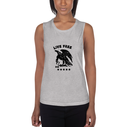 Free or die Ladies’ Muscle Tank