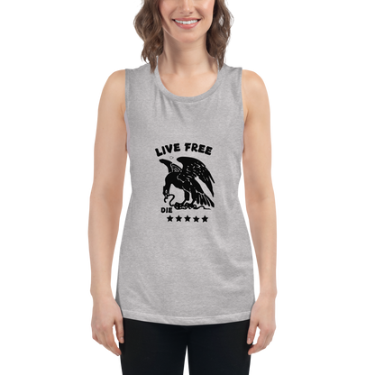 Free or die Ladies’ Muscle Tank