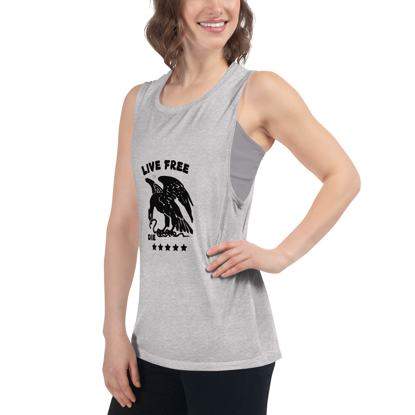 Free or die Ladies’ Muscle Tank