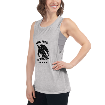 Free or die Ladies’ Muscle Tank