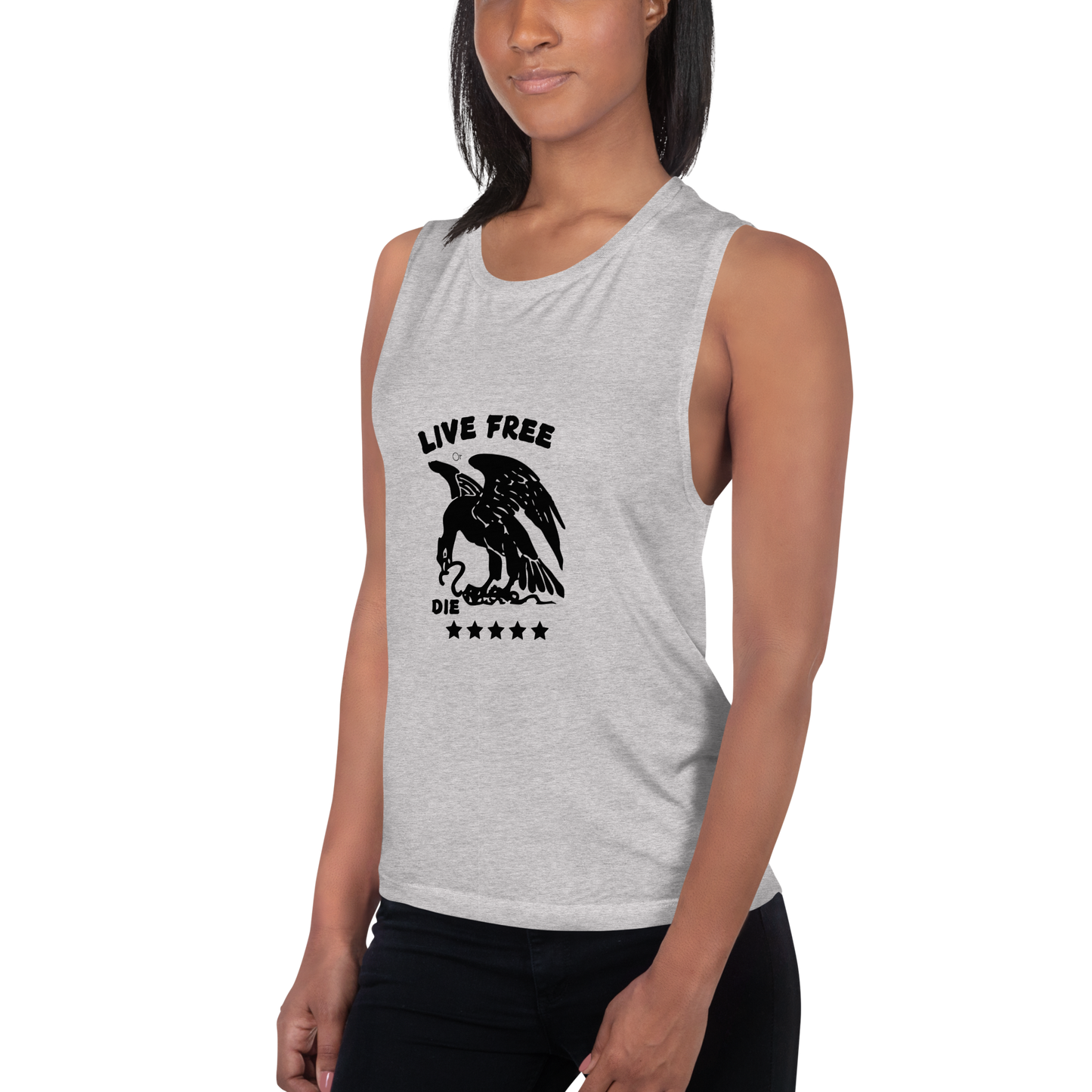 Free or die Ladies’ Muscle Tank