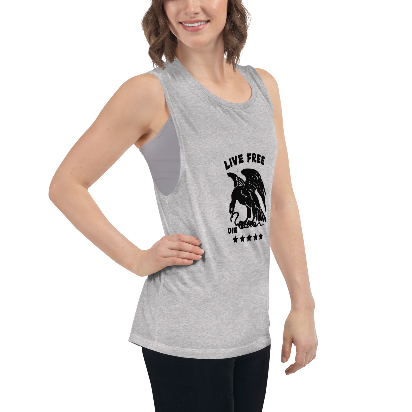 Free or die Ladies’ Muscle Tank