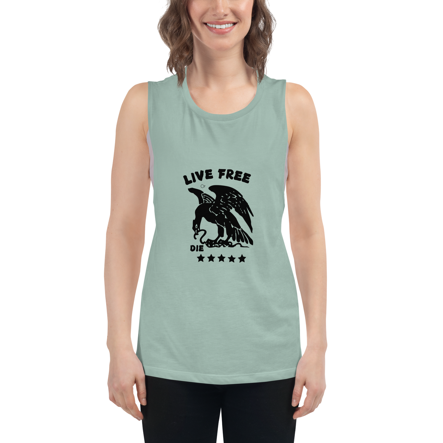 Free or die Ladies’ Muscle Tank