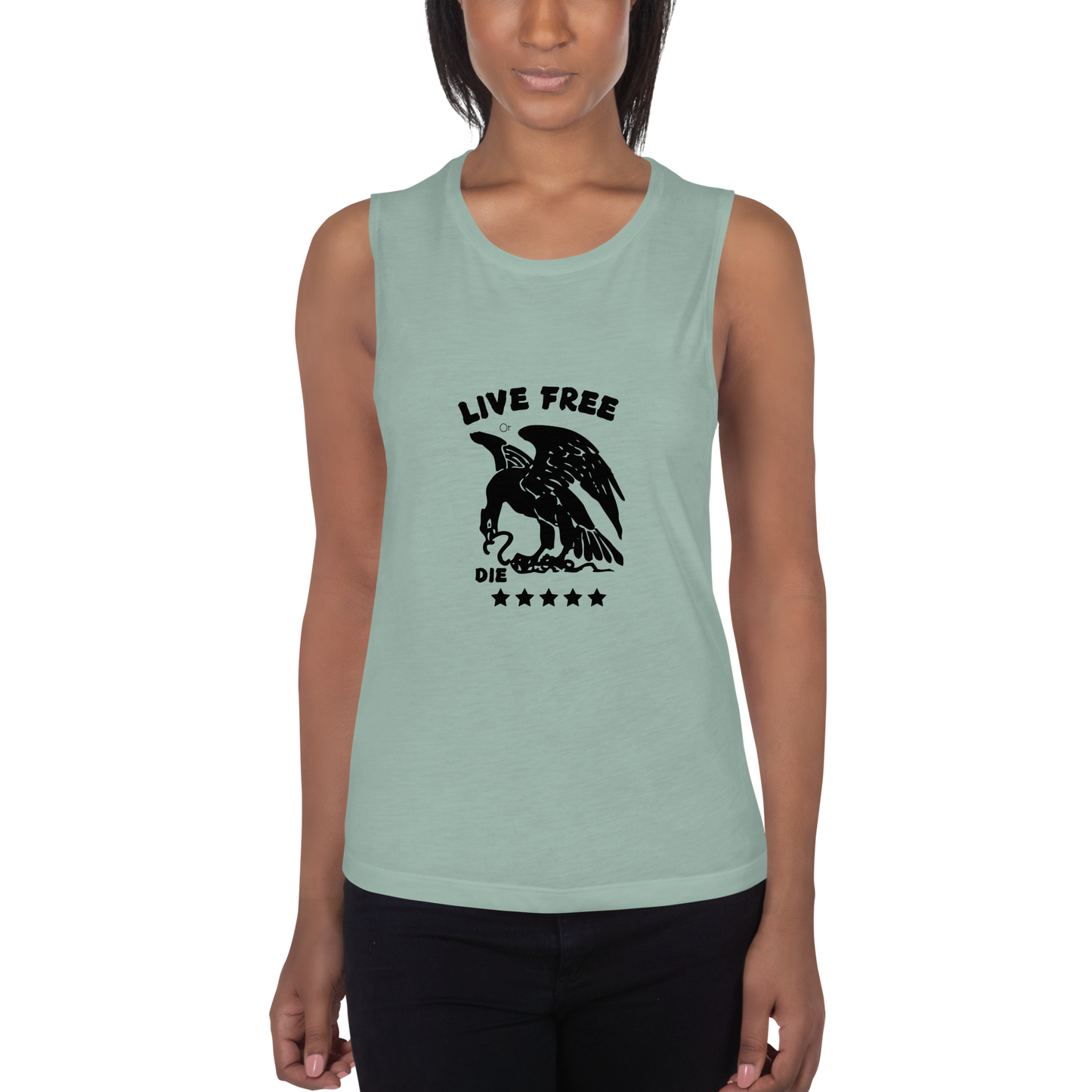 Free or die Ladies’ Muscle Tank