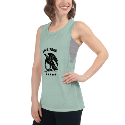 Free or die Ladies’ Muscle Tank