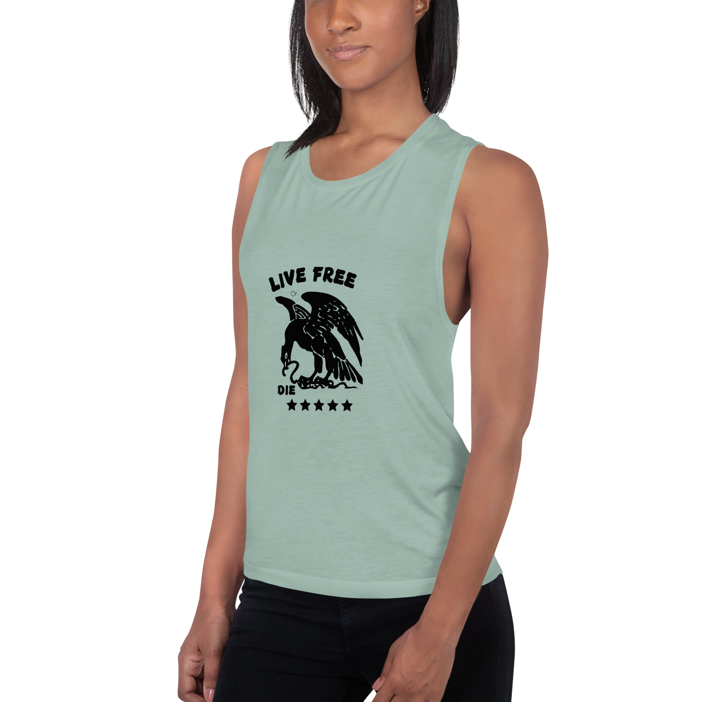 Free or die Ladies’ Muscle Tank