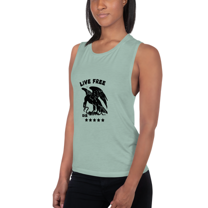 Free or die Ladies’ Muscle Tank