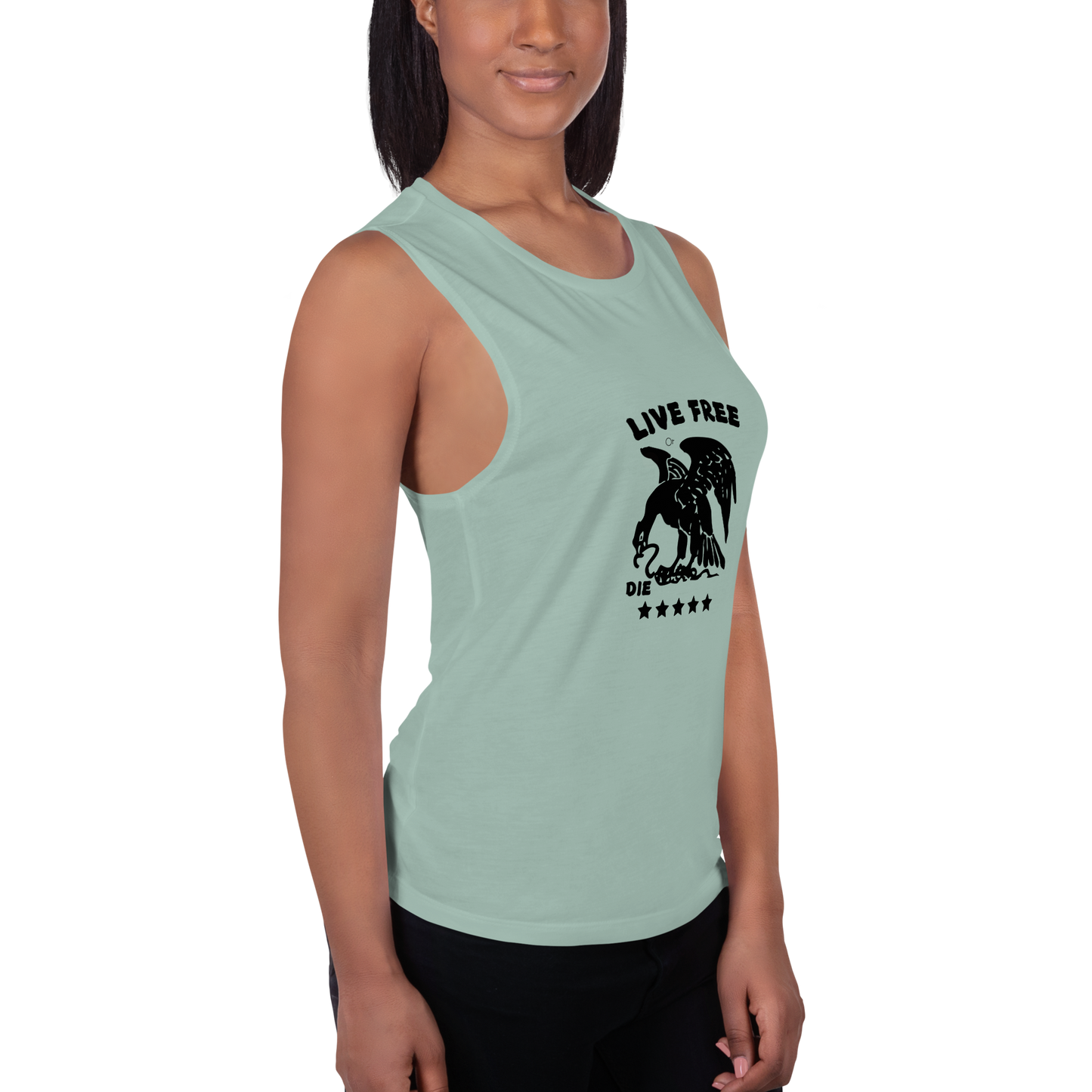 Free or die Ladies’ Muscle Tank