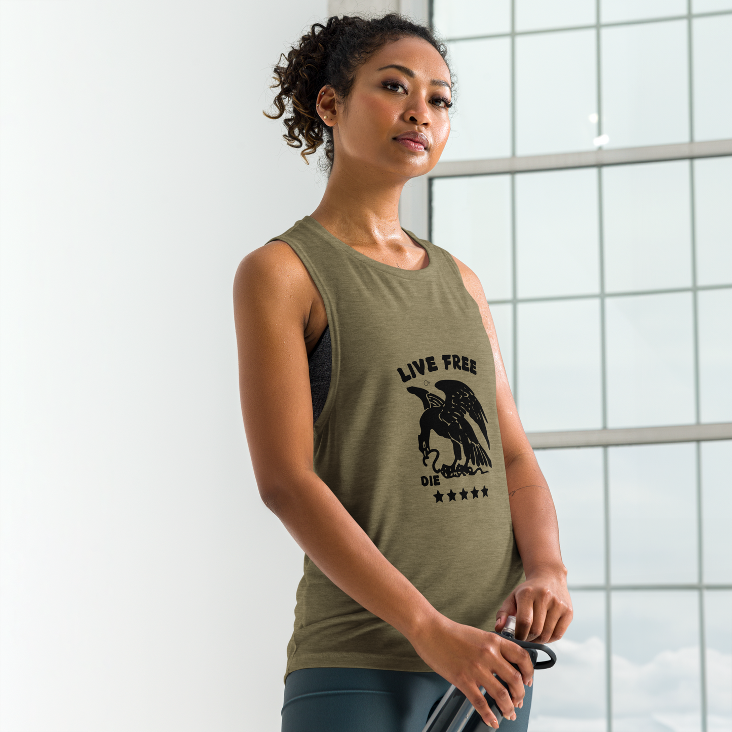 Free or die Ladies’ Muscle Tank