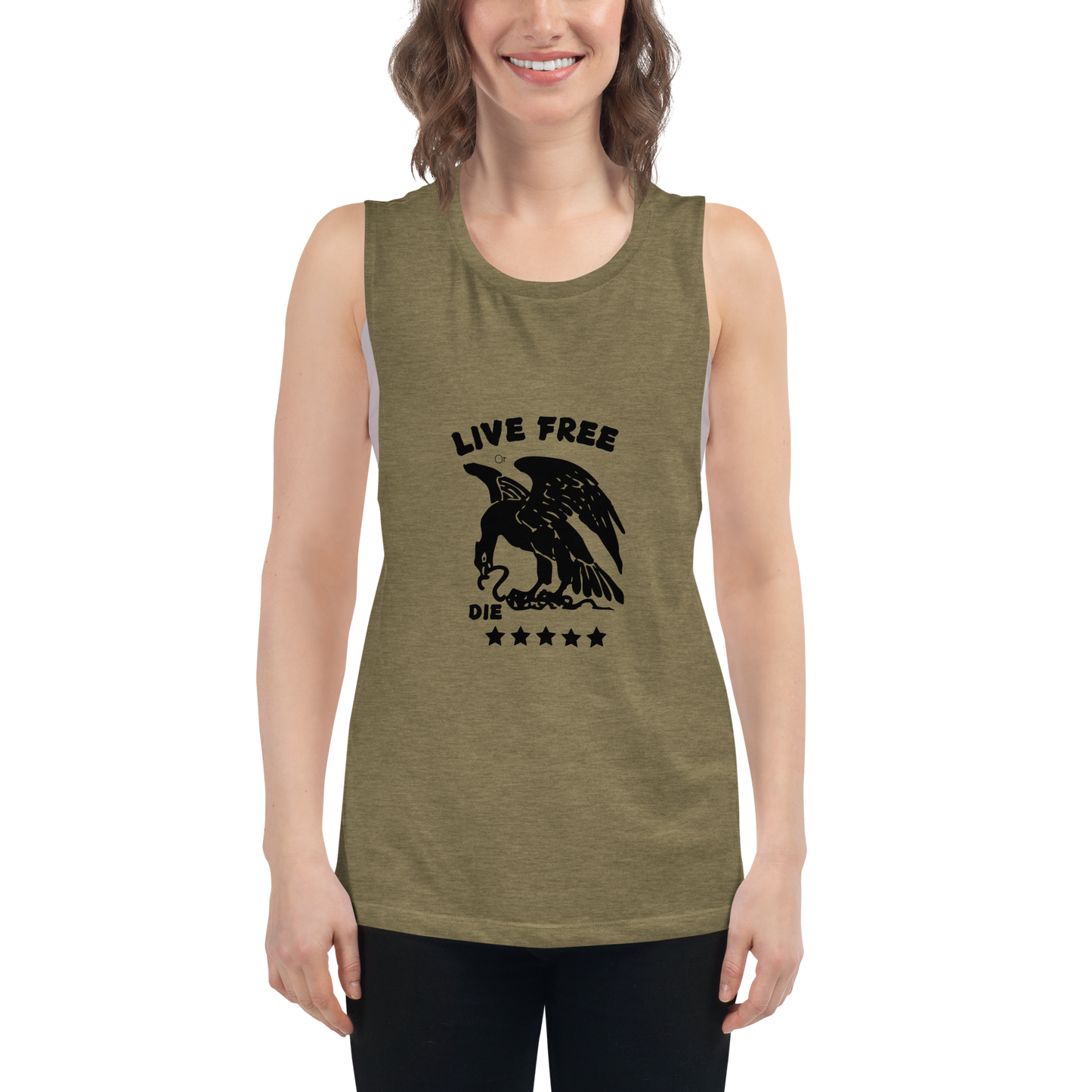 Free or die Ladies’ Muscle Tank